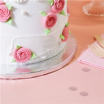 PME CONJUNTO DE 10 BASES PRATA 1,2 CM ESPESSURA 20 CM