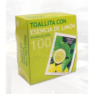 SET DE 100 TOALLITAS DE LIMON