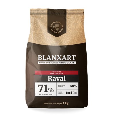 CHOCOLAT BLANXART RAVAL 71% PUR NOIR (1 KG)