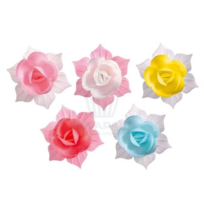 Decorações de Oblea: 28 Narcisos Sortidos Ø45 H30MM