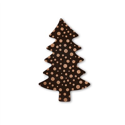 Délicieux sapins en chocolat noir pour vos desserts