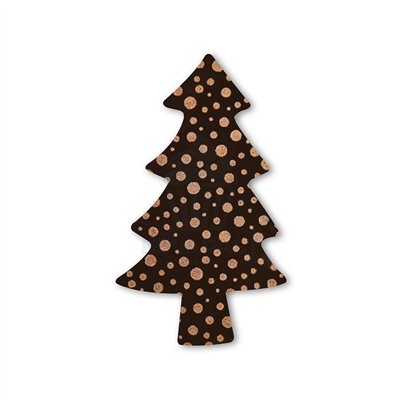 Délicieux sapins en chocolat noir pour vos desserts