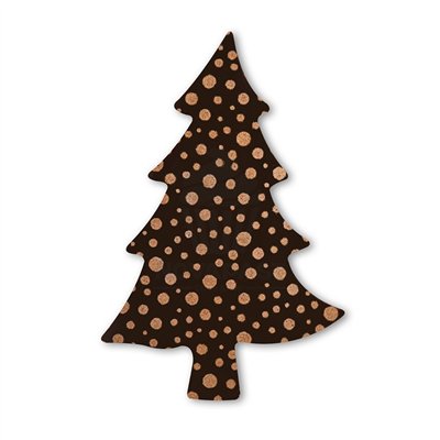 Délicieux sapins en chocolat noir pour vos desserts