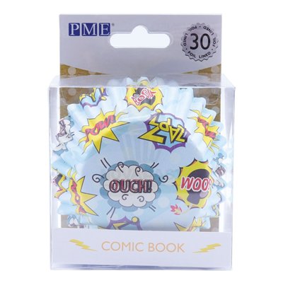 PME SET DE 30 CAPSULAS CUPCAKES MOTIVO COMIC