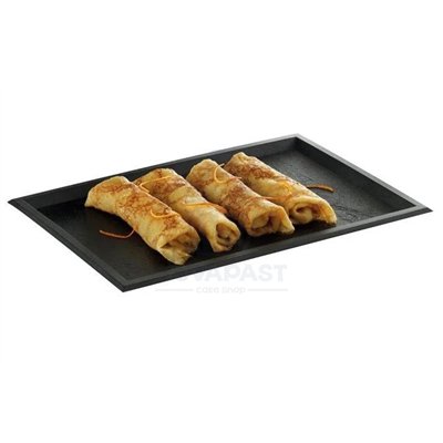 Bandeja PVC Pizarra Cinza 30x20cm para Vitrine