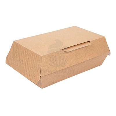 CONJUNTO DE 50 CAIXAS KRAFT LUNCH TAKE AWAY 19,5X11,5X6,5CM