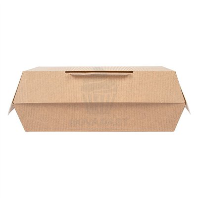 SET 50 CAJAS KRAFT LUNCH TAKE AWAY 19,5X11,5X6,5CM