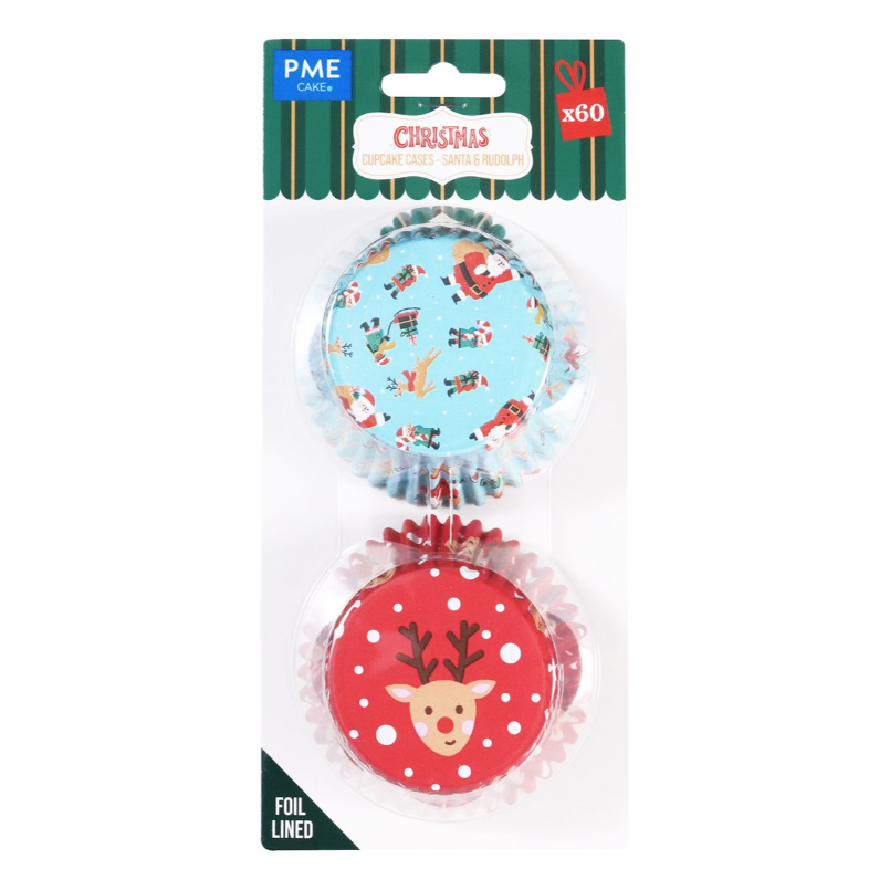 Capsules Noël Santa/Rudolph - Set de 60 PME