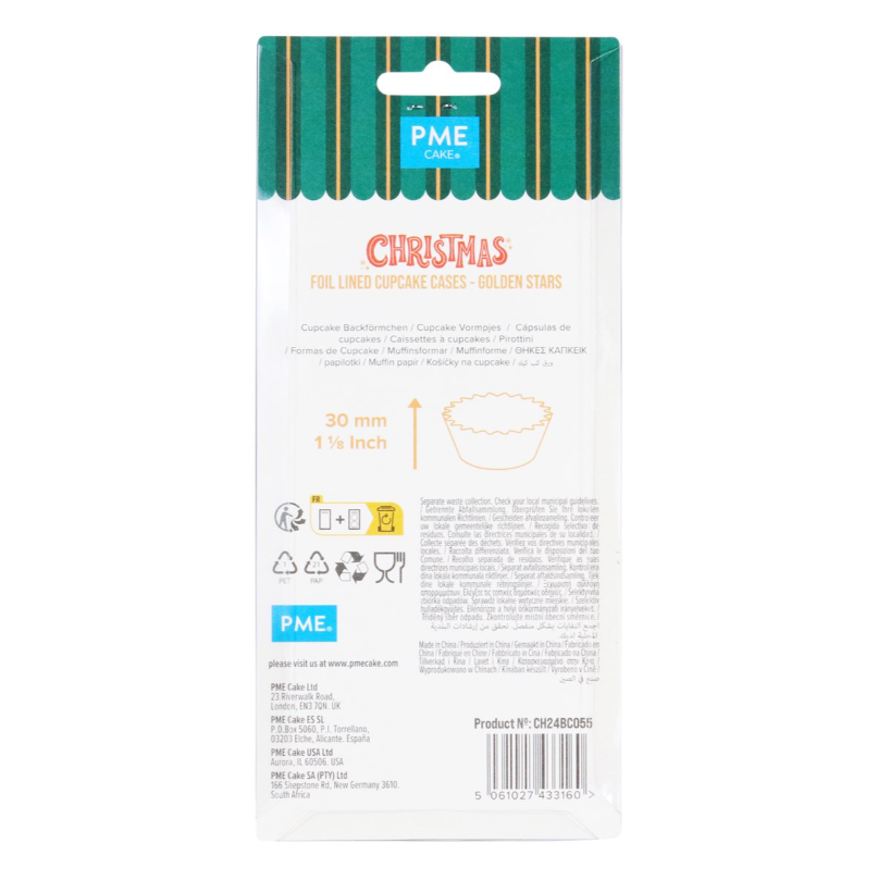 Cápsulas Estrella Dorada PME: Elegancia en Repostería