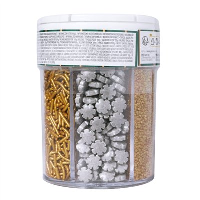 Decorate your desserts with PME 6-in-1 Christmas Sprinkles