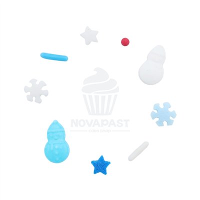 Decoração Natalina PME Sprinkles Fiebre Helada 72g