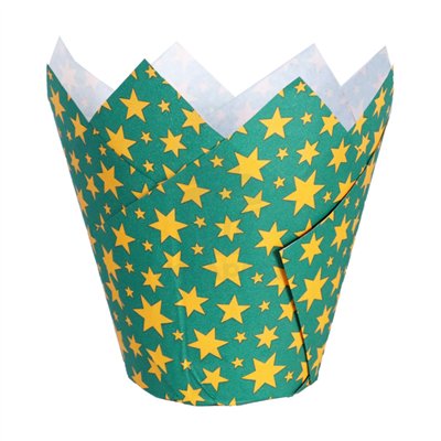 Tulipas de Noël : Set de 24 pour muffins festifs