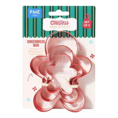 Create perfect cookies with gingerbread man cutters.