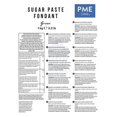 Fondant Verde PME 1kg: Perfeito para Decorações Doces!