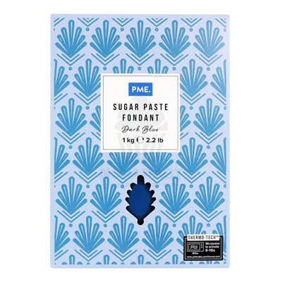 PME Dark Blue Fondant 1kg: Ideal for your creations