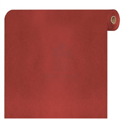 ROULEAU 100M. PAPIER KRAFT ROUGE LISSE LARGEUR 70CM