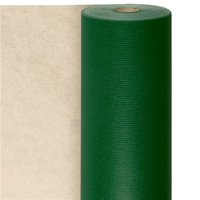 ROULEAU 100M. PAPIER KRAFT VERT UNI LARGEUR 70CM