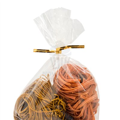 CONJUNTO DE 100 FECHOS METÁLICOS DOURADOS 9,5CM