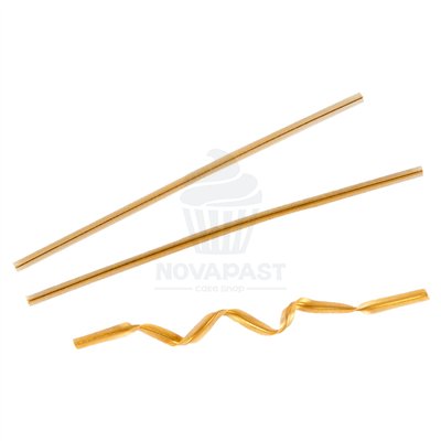 SET 100 CIERRES BOLSAS METALICOS DORADOS 9,5CM