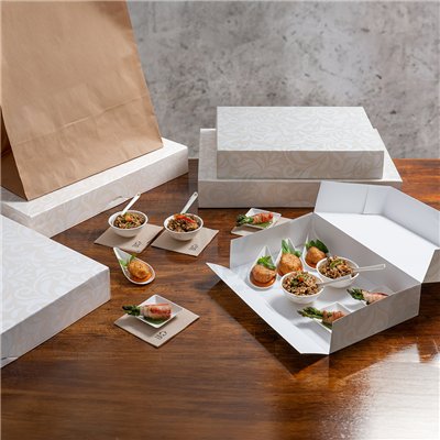 CAJA PLANA AUTOMONABLE DAMASCO 25X34X6H CM