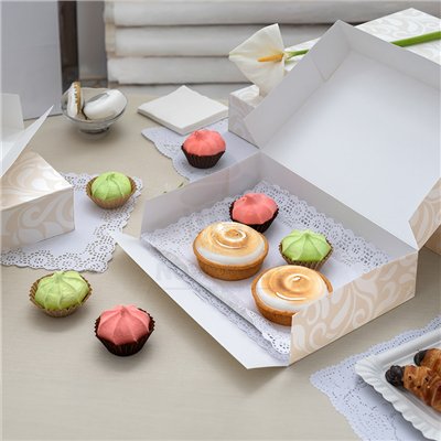 BOÎTE PLATE AUTOPORTANTE DAMAS 19X28X6H CM