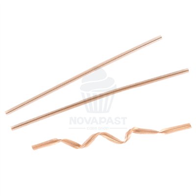 SET 100 CIERRES BOLSAS METALICOS PAPEL KRAFT 9,5CM