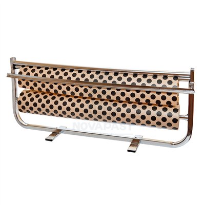 ROLO 100M. PAPEL KRAFT BOLINHAS PRETAS LARGURA 70CM