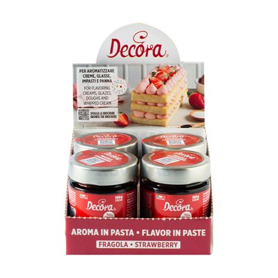DECORA BOTE 100 GR PASTA SABOR FRESA MULTIUSO