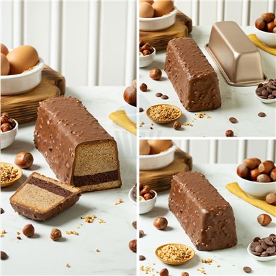 DÉCOREZ MOULE ANTIADHÉSIF OR ROSE SLIM CAKE 26X8X6H CM