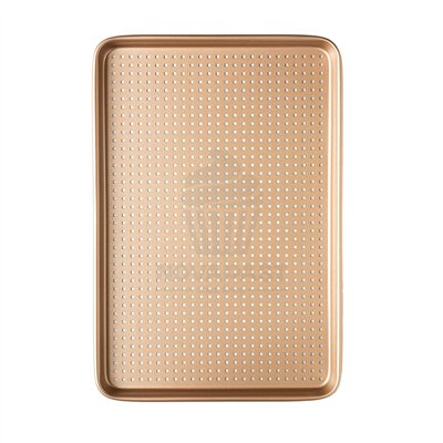 DECORA BANDEJA COCCION ANTIADH ORO ROSA 40X27CM