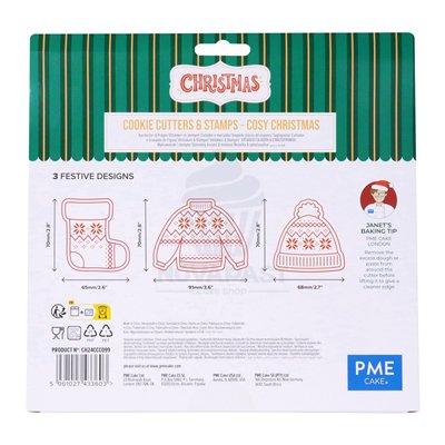 PME CONJUNTO DE 3 CORTADORES E MARCADORES DE ROUPAS DE NATAL