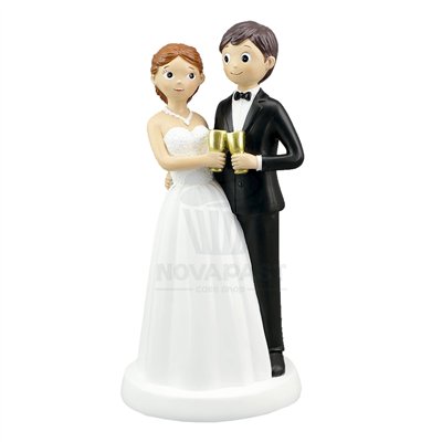 CASAL DE NAMORADOS RESINA 17 CM MODELO BRINDE