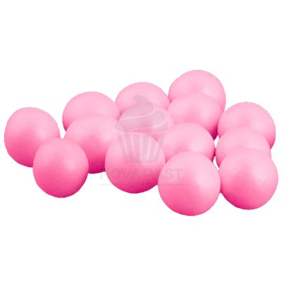 CAIXA 1 KG BOLAS CROCANTES CEREAIS CHOCOLATE ROSA 2 CM