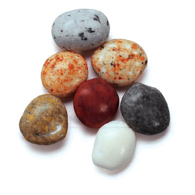 BOTE 1 KG CARAMELOS EN FORMA PIEDRA SURTIDOS