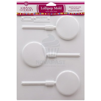 Moule à sucettes géantes LorAnn 6,4 cm - Lot de 3