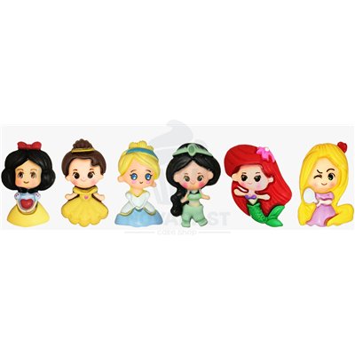 Figuras de Princesas 2D para Roscón de Natal - 100 unid.