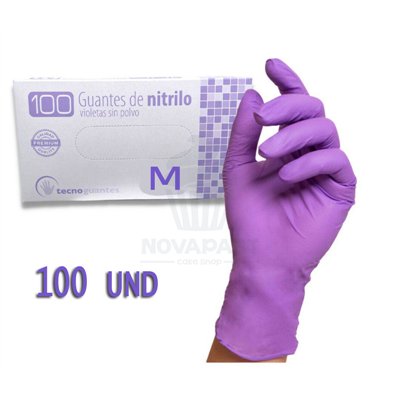 VP BOÎTE DE 100 GANTS EN NITRILE VIOLETS TAILLE M