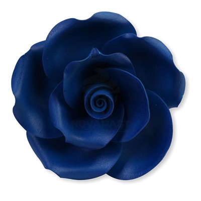 ENSEMBLE DE 17 GRANDES ROSES BLEUES 4-8 CM MODECOR