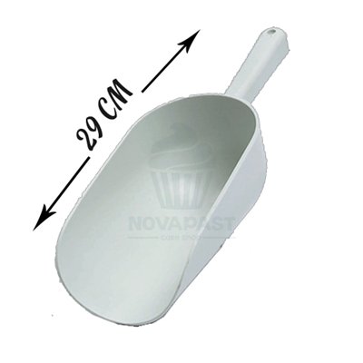 PELLE ALIMENTAIRE BLANCHE AVEC MANCHE 29CM