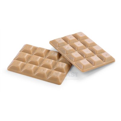 KIT DE 100 MINI TABLETAS CHOCO CARAMELO 4X3 CM