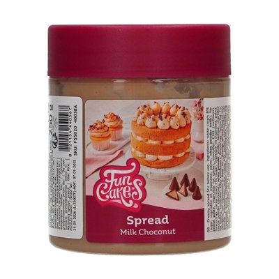 FUNCAKES 250 GR. CHOCONUT CREAM: DELIGHT WITH MILK