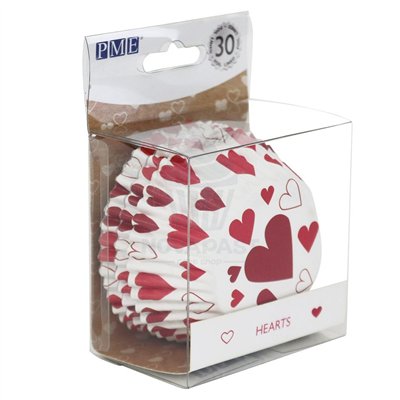 PME Set of 30 Heart Capsules 5 cm - Elegance and Style