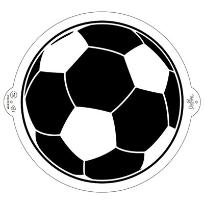 DECORA STENCIL BALON DE FUTBOL Ø 25 CMS (UND) DECORA STENCIL BALON DE FUTBOL Ø 25 CMS (UND)