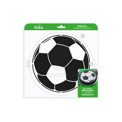 DÉCORER AVEC POCHOIR BALLON DE FOOTBALL Ø 25 CMS (UNITE)