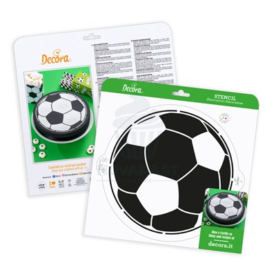 DÉCORER AVEC POCHOIR BALLON DE FOOTBALL Ø 25 CMS (UNITE)