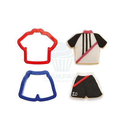 DECORA SET 2 CORTADORES CAMISETA+PANTALON FUTBOL 