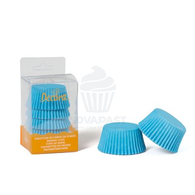 CONJUNTO DE 60 FORMAS PARA MUFFINS GIGANTES "CELESTE"Ø55X45H MM