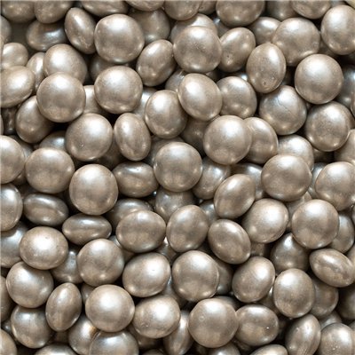 DÉCOR MINI LENTILLES CHOCOLAT LAIT ARGENT 80GR