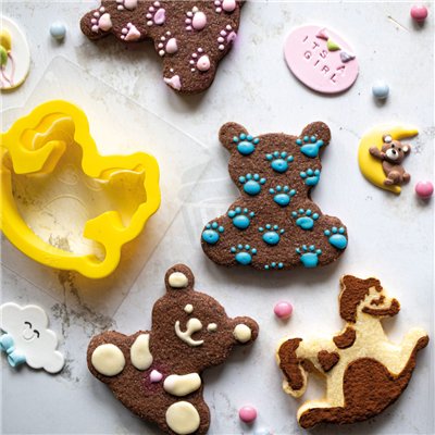 DECORA SET 2 CORTADORES Y 4 PLANT. BABY 80X22H MM