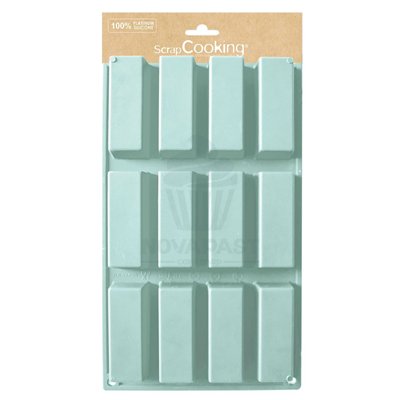 SCRAPCOOKING MOULE EN SILICONE MINI GÂTEAUX 12 CAVITÉS